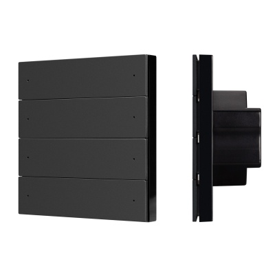 INTELLIGENT ARLIGHT Кнопочная панель SMART-ZB-801-22-1G-8SC-MULTI-IN Black (230V) (IARL, IP20 Пластик, 5 лет)