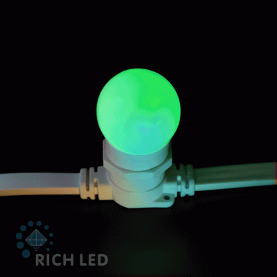 Светодиодная лампа для Белт-лайта Rich LED, 1 Вт, цоколь Е27, d=45 мм, RGB,