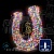 Светодиодная гирлянда Rich LED 10 м, 100 LED, 220 В, соединяемая, влагозащитный колпачок, мульти, белый провод,