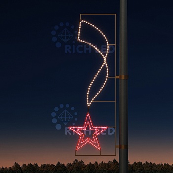 Светодиодная консоль Rich LED на металлокаркасе, тип 9-6, 220 В, R-WW