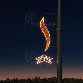 Светодиодная консоль Rich LED на металлокаркасе, тип 9-5, 220 В,WWR-dY