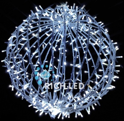 Светодиодный шар 120 см, белый