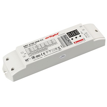Декодер DMX-SRP-2106-50W-CC (220V, 200-1500mA) (Arlight, IP20 Пластик, 3 года)