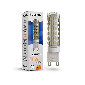 Светодиодная лампа Voltega G9 10W 2800K 7038