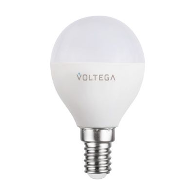 Светодиодная диммируемая лампа Wi-Fi Voltega E14 5W 2700K VG 2428 шар матовый