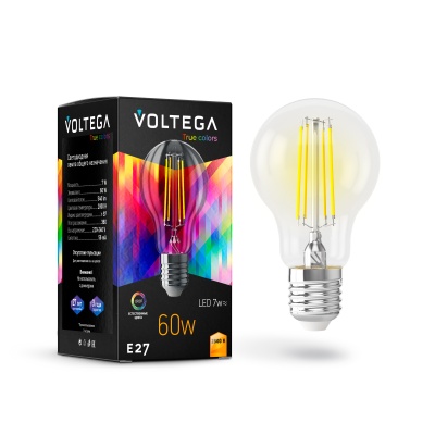 Филаментная лампа Voltega General E27 7W 2800K High CRI 7154