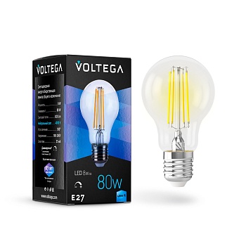 Филаментная диммируемая лампа Voltega General E27 8W 4000K 5490