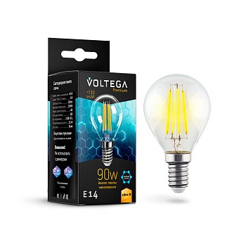 Филаментная лампа Voltega Globe E14 9W 2800K Graphene 7136