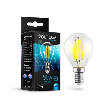 Филаментная лампа Voltega Globe E14 9W 4000K Graphene 7137