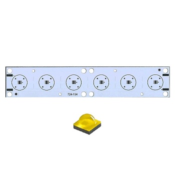 Плата 160x30-6XP CREE (6x LED, 724-134)