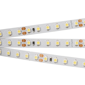 Светодиодная лента RT 2-5000 24V Cool 8K 2x (3528, 600 LED, LUX) (Arlight, 9.6 Вт/м, IP20)
