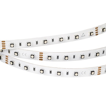 Светодиодная лента MINI-60-24V RGB 10mm (3535, 5m, LUX) (Arlight, 14.4 Вт/м, IP20)