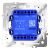 Проходной переключатель встраиваемый VOLTUM S70 двухклавишный (кашемир) VLS020303 Проходной переключатель встраиваемый VOLTUM S70 двухклавишный (кашемир) VLS020303