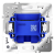 Вывод кабеля VOLTUM S70, (белый глянцевый) VLS080201