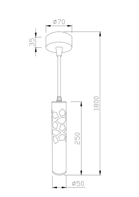 Подвесной светильник светодиодный Maytoni Torre P037PL-L11B4K