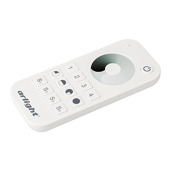 Пульт SMART-R23-DIM White (4 зоны, 2.4G) (Arlight, IP20 Пластик, 5 лет)