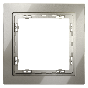 Рамка стеклянная VOLTUM S70 на 1 пост, (шелк, стекло) VLS110104