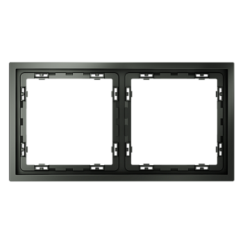 Рамка пластиковая VOLTUM S70 на 2 поста, (титан) VLS100206