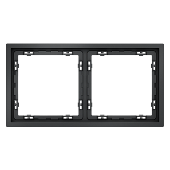 Рамка пластиковая VOLTUM S70 на 2 поста, (графит) VLS100207