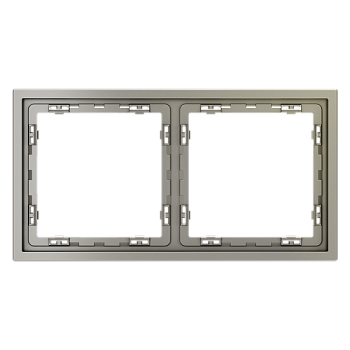 Рамка пластиковая VOLTUM S70 на 2 поста, (шелк) VLS100204