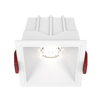 Модульный встраиваемый светодиодный светильник Maytoni Alfa LED DL043-01-10W4K-SQ-W