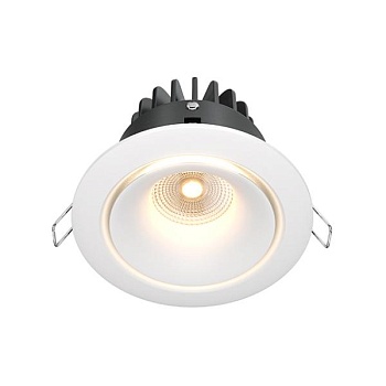 Встраиваемый светодиодный диммируемый светильник Maytoni Yin DL031-L12W3K-D-W
