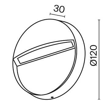 Подсветка для лестниц Outdoor O046SL-L3B3K