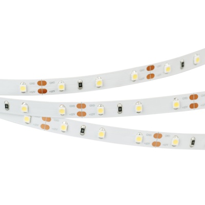Лента RT 2-5000 12V Warm2400 (3528, 300 LED, LUX) (Arlight, 4.8 Вт/м, IP20)