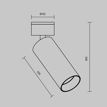 Потолочный светильник Technical C055CL-L12B2.7K-W-B