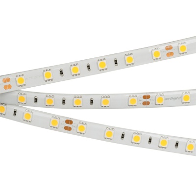 Лента RTW 2-5000SE 24V Warm 2x (5060, 300 LED, LUX) (Arlight, 14.4 Вт/м, IP65)