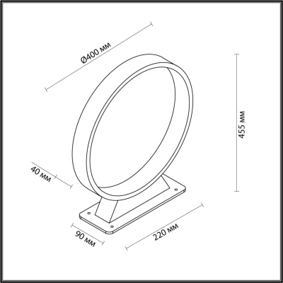 Наземный низкий светильник Odeon Light Uvo 6615/6FL