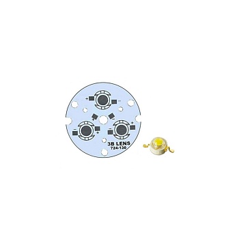 Плата D44-3E MONO Emitter (3x LED, 724-130)
