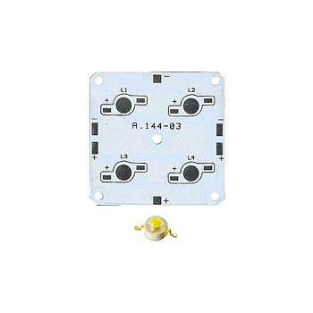 Плата 50x50-4E MONO Emitter (4x LED, A.144-03)