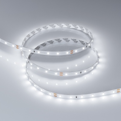 Светодиодная лента RT-A60-8mm 24V White6000 (4.8 W/m, IP20, 2835, 5m) (Arlight, Открытый)