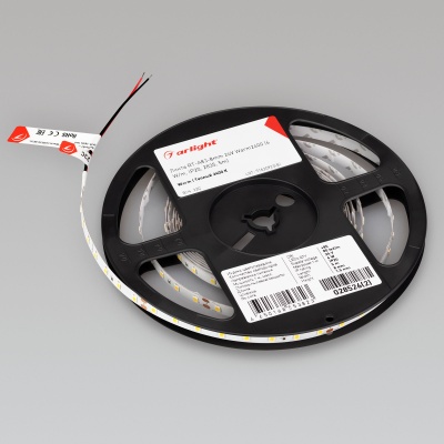 Лента RT-A80-8mm 24V Warm2400 (6 W/m, IP20, 2835, 5m) (Arlight, высок.эфф.150 лм/Вт) ARLIGHT Арт. 028526(2)