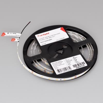 Лента RT-A60-8mm 24V Warm2400 (7.2 W/m, IP20, 2835, 5m) (Arlight, Открытый) ARLIGHT Арт. 028541(2)