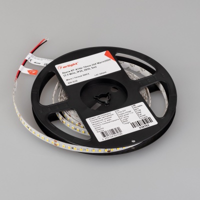 Лента RT-A144-10mm 24V Warm3000 (7.7 W/m, IP20, 2835, 5m) (Arlight, высок.эфф.200 лм/Вт) ARLIGHT Арт. 038782