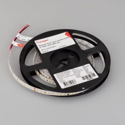 Лента RT-A144-10mm 24V Warm2700 (7.7 W/m, IP20, 2835, 5m) (Arlight, высок.эфф.200 лм/Вт) ARLIGHT Арт. 038781