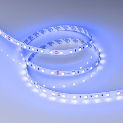 Светодиодная лента RT-B60-10mm 24V Blue (14.4 W/m, IP20, 5m) (Arlight, Открытый)
