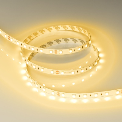 Светодиодная лента RT-B60-10mm 24V Yellow (14.4 W/m, IP20, 5060, 5m) (Arlight, 14.4 Вт/м, IP20)