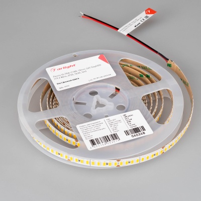 Лента ULTRA-C180-10mm 24V Day4000 (19.2 W/m, IP20, 5630, 5m) (Arlight, высок.эфф.200 лм/Вт) ARLIGHT Арт. 040248
