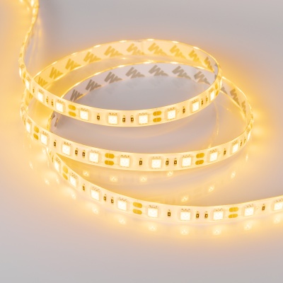 Лента RTW 2-5000SE 12V Yellow 2x (5060, 300 LED, LUX) (Arlight, 14.4 Вт/м, IP65) ARLIGHT Арт. 015444
