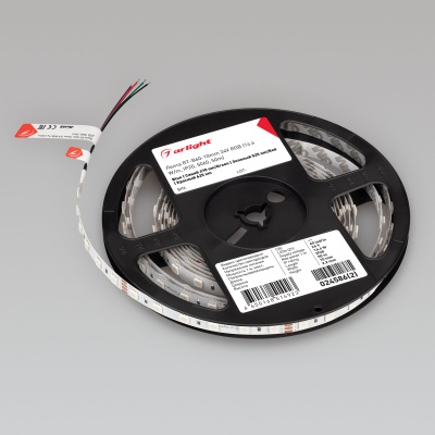 Лента RT-B60-10mm 24V RGB (14.4 W/m, IP20, 5060, 50m) (Arlight, Открытый) ARLIGHT Арт. 024586(2)