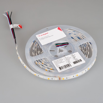 Лента RT-B60-10mm 24V RGBW-White (14.4 W/m, IP20, 5060, 5m) (Arlight, Открытый) ARLIGHT Арт. 018325(2)