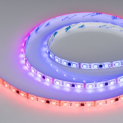 Лента герметичная DMX-SE-B60-10mm 12V RGB-PX3 (14 W/m, IP65, 5060, 5m) (Arlight, -) ARLIGHT Арт. 039604