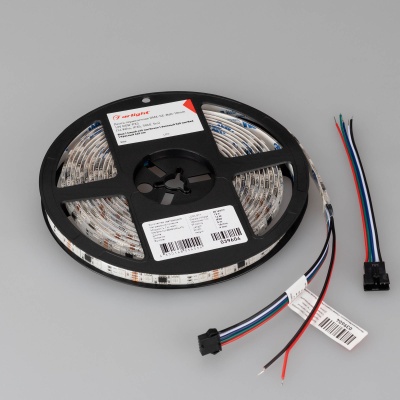 Лента герметичная DMX-SE-B60-10mm 12V RGB-PX3 (14 W/m, IP65, 5060, 5m) (Arlight, -) ARLIGHT Арт. 039604