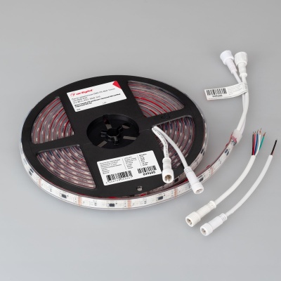 Лента герметичная DMX-PS-B60-12mm 12V RGB-PX3 (14 W/m, IP67, 5060, 5m) (Arlight, -) ARLIGHT Арт. 039605