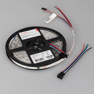 Светодиодная лента герметичная DMX-SE-B60-10mm 24V RGB-PX6 (14 W/m, IP65, 5060, 5m) (Arlight, -)