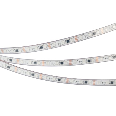 Светодиодная лента герметичная SPI-PS-B60-12mm 12V RGB-PX3-BPT (12 W/m, IP67, 5060, 5m) (Arlight, бегущий огонь)