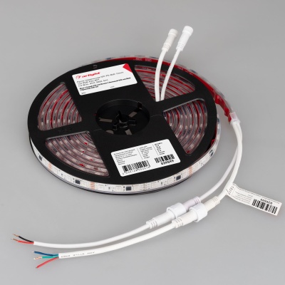 Лента герметичная SPI-PS-B60-12mm 12V RGB-PX3-BPT (12 W/m, IP67, 5060, 5m) (Arlight, бегущий огонь) ARLIGHT Арт. 039599